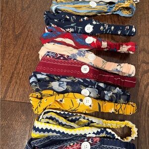 Women’s Elastic Floral & Patterned Headbands - Assorted Colors- Knot Front